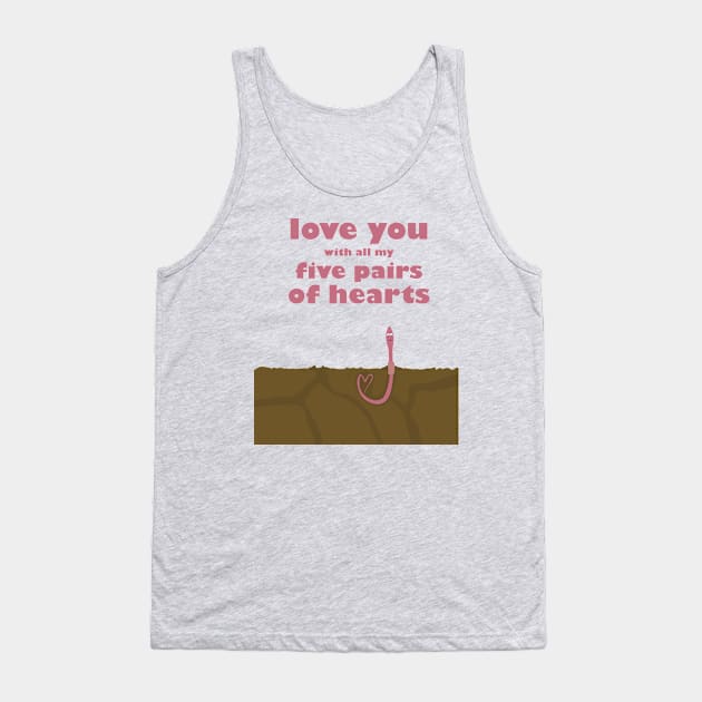 earthworm in love Tank Top by uncutcreations